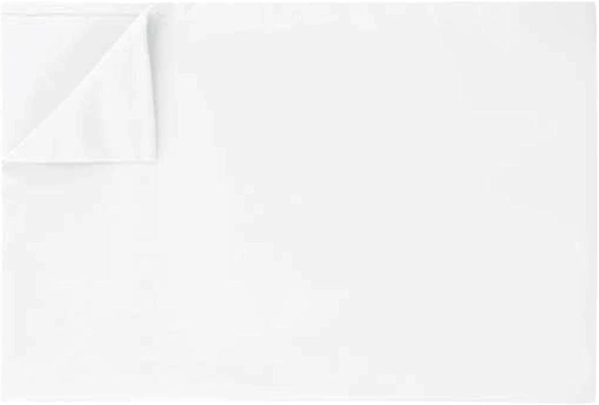 Ghooss Full Size Flat Bedding Sheet,Soft and Comfortable 1500 Thread Count Wrinkle and Fade Resistant Top Sheet-1 Pack,White