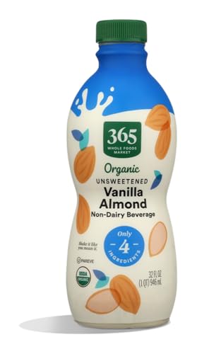 365 by Whole Foods Market Organic Vanilla Unsweetened Almond Beverage, 32 FZ