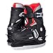 Roces Kid's Unisex Children Adjustable Carbon Steel Figure Blade Ice Skates with Two Micrometric Memory Buckles Closure, Black/Red, 13jr-3
