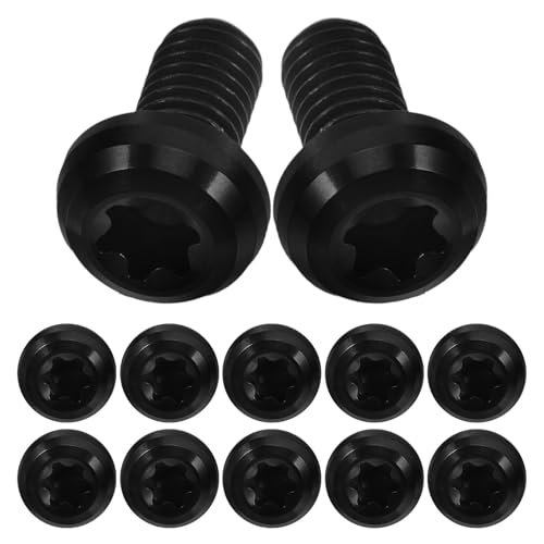 TOYANDONA 1 Boîte Vis de Disque de Frein en Alliage de Titane M5x10mm Revêtement Pvd pour Vélo, Boîte Métallique Eva Incluse, pour Novices et Réparateurs Expérimentés