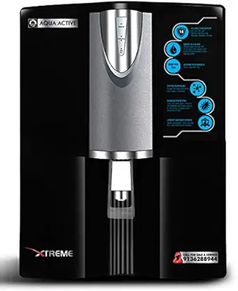 Water Purifier Copper 10-Liter RO+UV+CU+ZN Water Purifier (Black Grey) Water Filter for Home for Kitchen (Made in India)-100GPD-3000 TDS