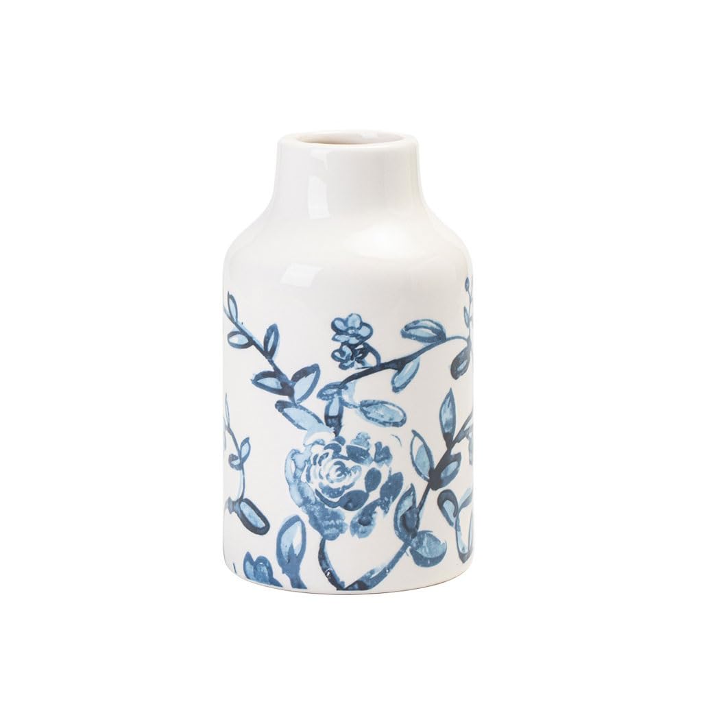 Gfhtrely A Vase Retro Pastoral Style Ceramic Vase Ornaments Living Room Wine Cabinet Tv Cabinet Flower Rrangement Flower Device Flower Vases