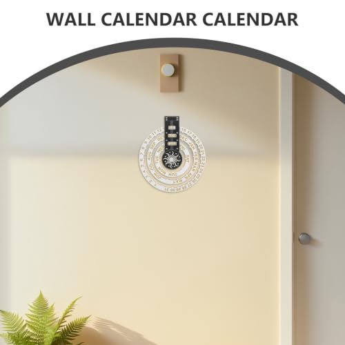 Calendario perpetuo de pared Veemoon de diseño estético en madera 7