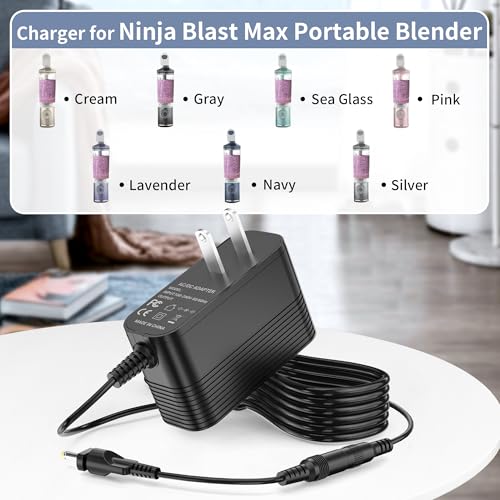 Cargador de repuesto para licuadora portátil Ninja Blast Max miniatura 2