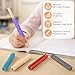 Textured Silicone Pencil Grips, Sensory Pencil Fidget Sleeves for Kids, Teens, Adults with ADHD, Autism, Anxiety Relief, Writing Aid Tools ADHD Tools (8 Packs)