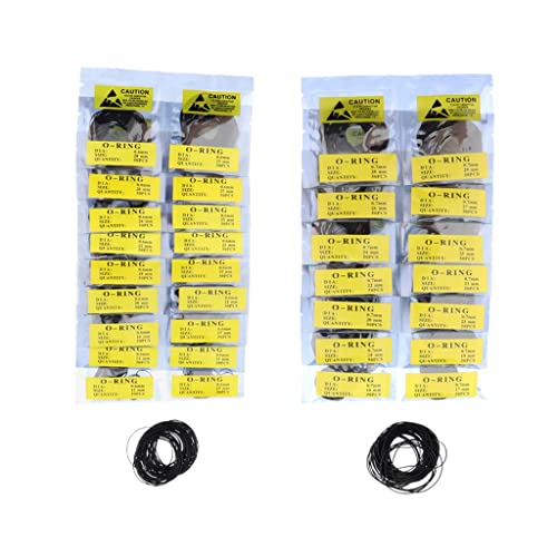 1900 x Dichtungsring-Sortiment Uhrdichtungssatz für Unisex Armbanduhren