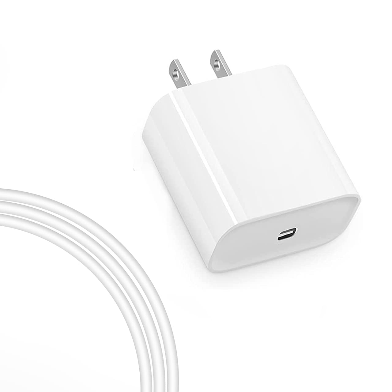Fast Charging 20W PD Adapter Compatible with iPhone 13/13 Mini/13 Pro/13 Pro Max/12/12Pro/11, Max Mini 11 Xs XR X 8 Plus, iPad Pro/Mini, Google Pixel 4/3 and More