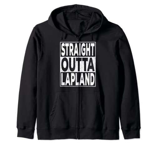Straight Outta Lapland Zip Hoodie