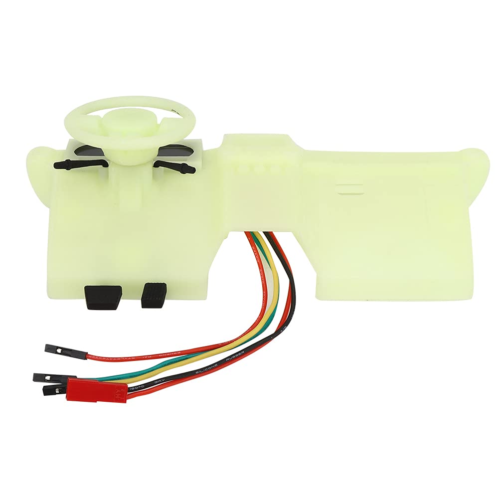 Kit di assemblaggio modello di auto RC per appassionati di fai da te, materiale di alta qualità, simulazione di superficie liscia, cruscotto con display dinamico,