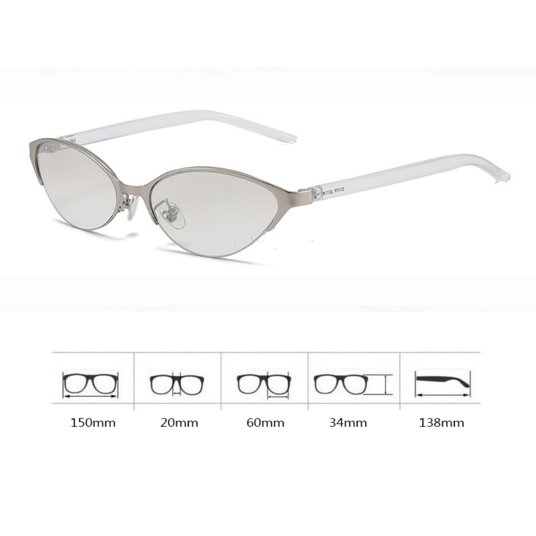 Occhiali da sole ovali Cat Eye Occhiali da sole donna Uv400
