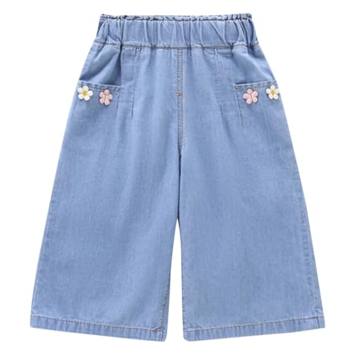 Jeans jambe large pour filles fini les pantalons serrés qui serrent