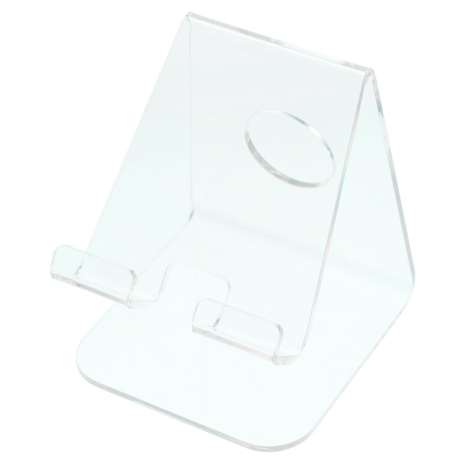 Operitacx 4pezzi Supporto Per Smartphone Trasparente Acrilico Elegante e Pratico Per Ufficio e Casa Porta Telefono Da Tavolo Per Vetrine e Organizzazione