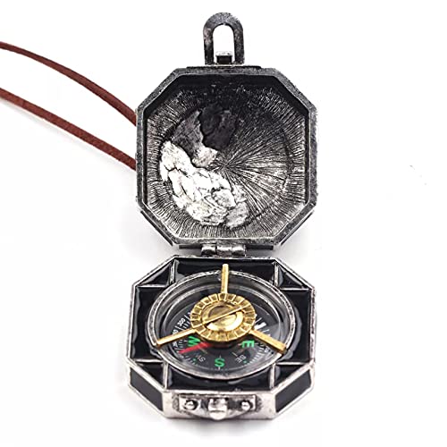 SOTUVO Halskette The Compass Halskette Jack Sparrow Box Kompass Anhänger Choker Halskette Cover