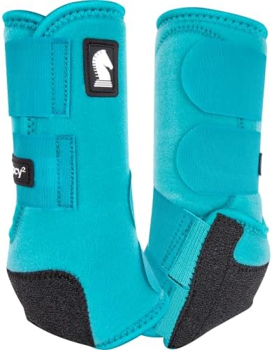 Classic Equine Legacy2 Front Support Boots, Aqua, Small