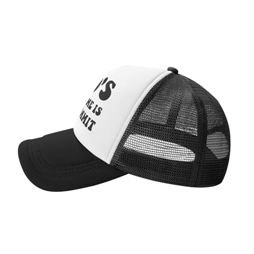 Image of You Find It Offensive? I Find It Funny Trucker Hats for Women Black Men Retro Trucker Black Hats for Men