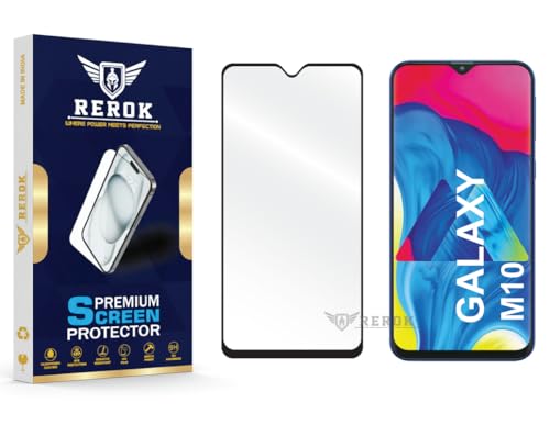 Image of Gorilla Tempered Glass Screen Protector Compatible with Samsung Galaxy M10 [Pack of 1] | Edge-to-Edge, Bubble-Free, Case Friendly, Easy Installation Kit