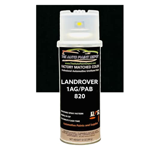 Auto Paint Depot Touch Up Paint For Land-Rover Defender,Evoque,Lr2,Lr3,Lr4,Range Rover,Range Rover Sport-Santorini Black Pearl 820/Pab (All Years, All Models) Aerosol Spray #TOP27