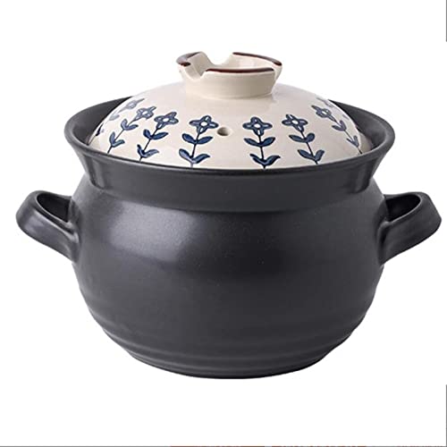 Marmite en céramique et cocotte en argile antiadhésive, marmite chinoise en terre cuite avec couvercle