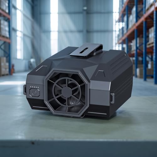 Ventilador portátil cintura predolo flujo de aire potente y batería USB para operarios externos 6