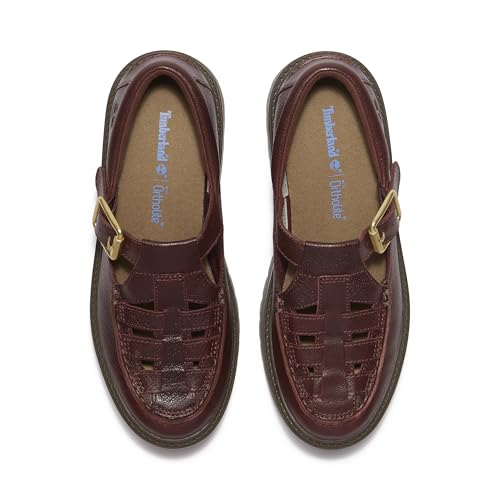 Timberland Timberland Women's Stone Street Platform Buckle Shoe, RED, 8 Medium