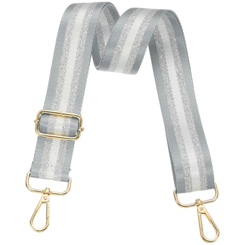 Image of PATIKIL Purse Strap, Wide Shoulder Strap Adjustable Crossbody Bag Straps Universal Replacement Shoulder Bag Belt for Women's Handbags Canvas Guitar Bag Backpack, Grey