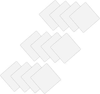 White Carpet Corner Holders Anti-slip Square for 12pcs, Hardwood Floors