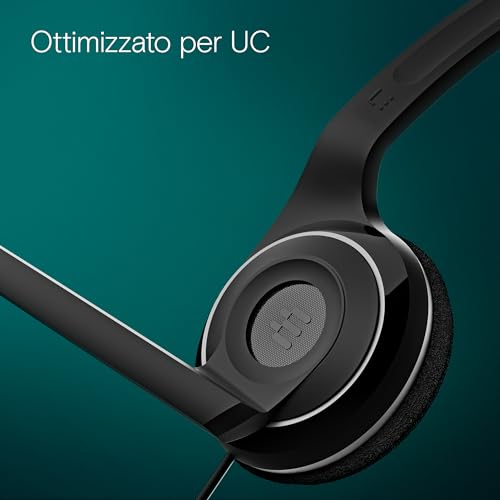 Sennheiser PC7 Cuffia Monoaurale Microfonica Pc Usb, Nero - 4
