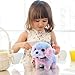Easfan Walking Puppy Stuffed Animal Interactive Rainbow Dog Barking Tail Wagging Head Nodding Educational Plush Toy Easter Christmas Birthday Gifts for Toddlers Kids Girls, 7