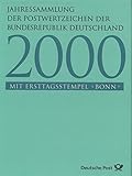  Briefmarken für Sammler Offizielle Jahressammlung BRD 2000 mit Ersttagsstempel