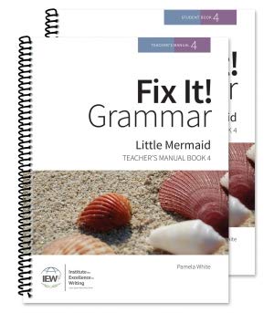 Spiral-bound Fix It! Grammar: Little Mermaid [Book 4 Teacher/Student Combo] Book