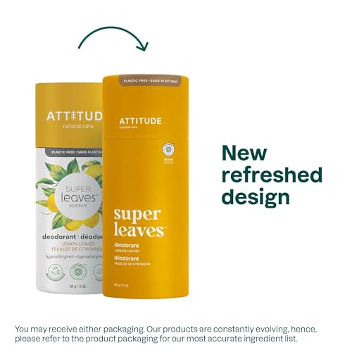 Attitude 11992 Plastic-Free Deodorant, Ewg Verified, Aluminum Free, Vegan Naturally Sourced Body Deodorants thumb #1
