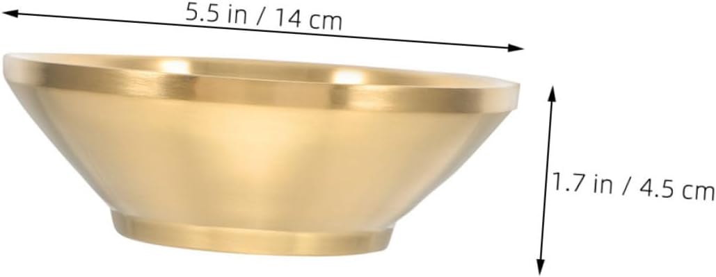 Stainless Steel Condiment Bowl 14cm, Xmas Oil Dipping Bowls for Dining