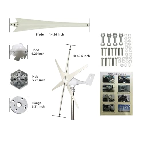 Turbina eólica doméstica de 12V para reducir la factura de luz en viviendas aisladas 2