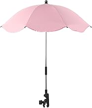 Bu-ggy Parasol with Clip on Fixing Device - 360° UV Protection, Waterproof Universal Baby Pram Umbrella for Pushchair Strollers