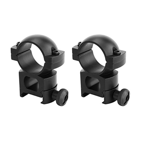Monstrum Tactical Scope Ring Set for Picatinny/Weaver Rails | 1 inch Diameter | High Profile Cover