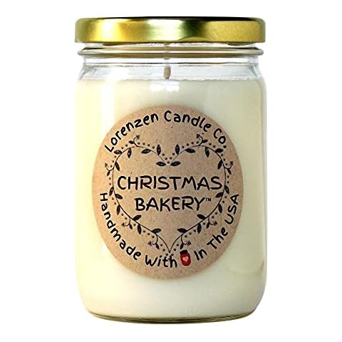 Christmas Bakery Soy Candle, 12oz | Handmade in The USA with 100% Soy Wax Cover