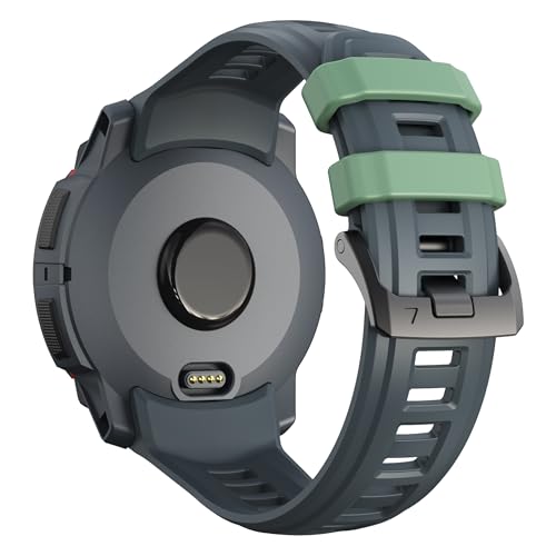 Image of XMUXI Compatible with Garmin Instinct 3 45mm Watch Strap Silicone Sport Replacement Band for Instinct 3 Solar 45mm /Instinct 3 Amoled 45mm with Stainless Steel Buckle(NO WATCH)