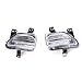 HEQIANG One Pair Clear Lens Switchback LED Daytime Running Lights Assy for 2015 2016 2017 2018 Jeep Renegade High Brightness LED White DRL & Amber Turn Signal Lamps