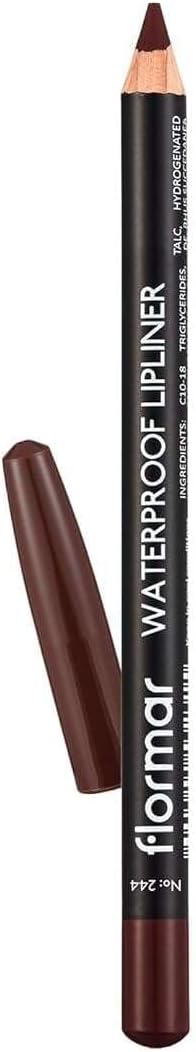 Flormar Waterproof Lip Liner Pencil 244 Chocolate Fondue – Long-Lasting, Smudge-Proof Brown Lip Pencil