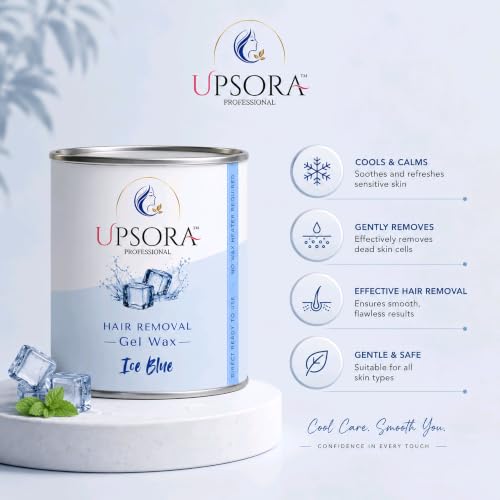 Upsora Hair Removal Gel Wax 800g Ice Blue - Image 4