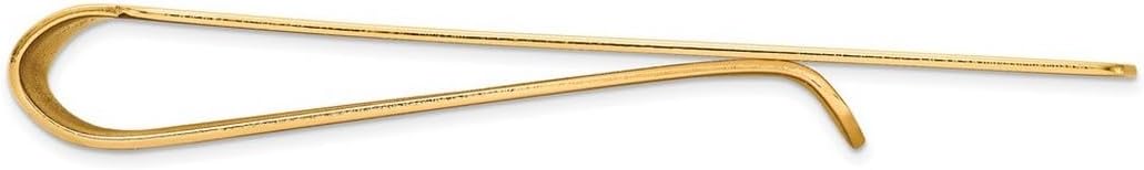 JewelryWeb 14k Solid Yellow Gold Polished Money Clip 52x20mm Wide Money Clip for Men