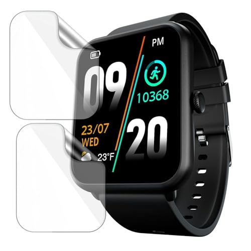 Image of 2 Pack| Smartwatch Screen Protector for Fire Boltt Ninja Call Pro |1.69 inch| | Flexible TPU Film, 9H Scratch Resistant, Bubble Free Installation - Not Tempered Glass