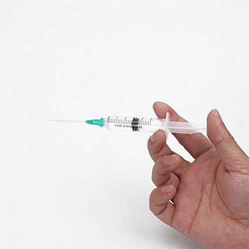 Shintop 10Pcs 5Ml Syringe With 18Ga 1.5 Inches Blunt Tip Needles For Experiments, Industrial Use #TOP7