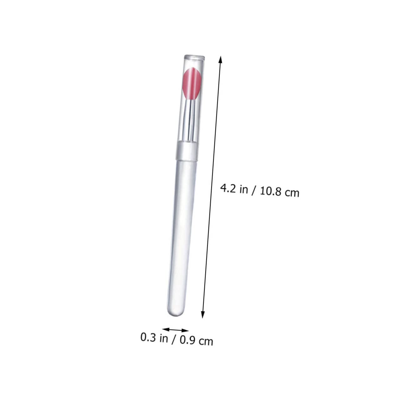4pcs Silicone Lip Brush Applicators with Cover for Makeup Xmas image 2