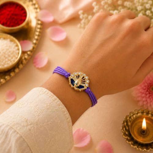 Image of rakhi gift | Rakhi for Brother | Premium Raksha Bandhan Gift Combo with Fridge Magnet, Roli Chawal & Card | Rakhi Gift Hamper Raksha Bandhan Gift |Gift Pack