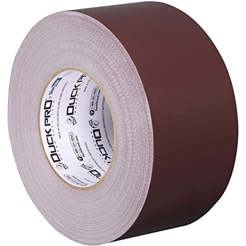 Image of Duck Pro by Shurtape Professional Grade, Industrial Colored Cloth Duct Tape for Industrial Color-Coding, HVAC and Automotive, 72mm x 60yd, 10.0 mil, Burgundy, 1 Roll (105504)