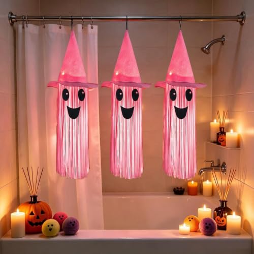 Espíritu de Halloween decorativo con luces para ambientar fiestas familiares en el patio 4