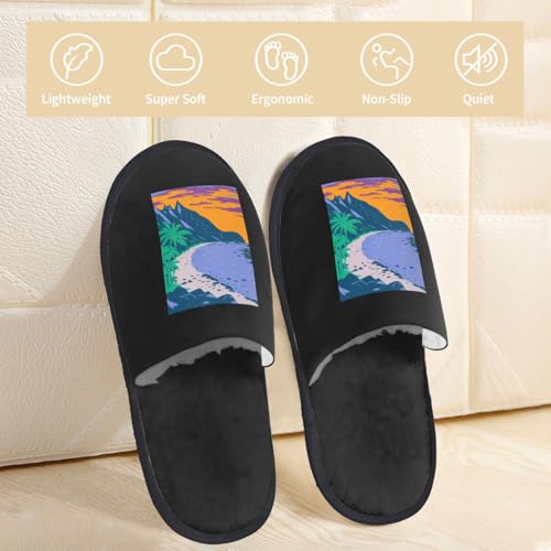 American Samoa National Park Ofu Beach Slippers For Women Men Cozy Indoor And Outdoor Slip On Slippers Fuzzy House Shoes3