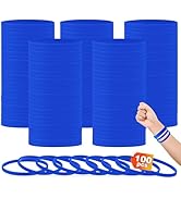 50 Pcs Bracelets En Silicone Hommes Femmes, 20.2 Cm Longueur