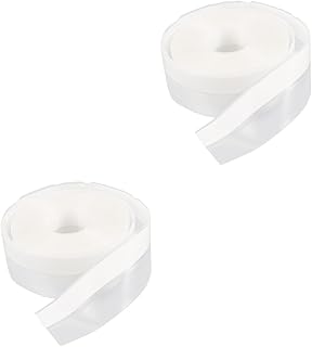 DOITOOL 2rolls Self-Adhesive Window Sealing Tape Weatherproof Caulk Strip for Doors and Flexible Seal Easy Installation Draft Stopper for Home Insulation and Soundproofing